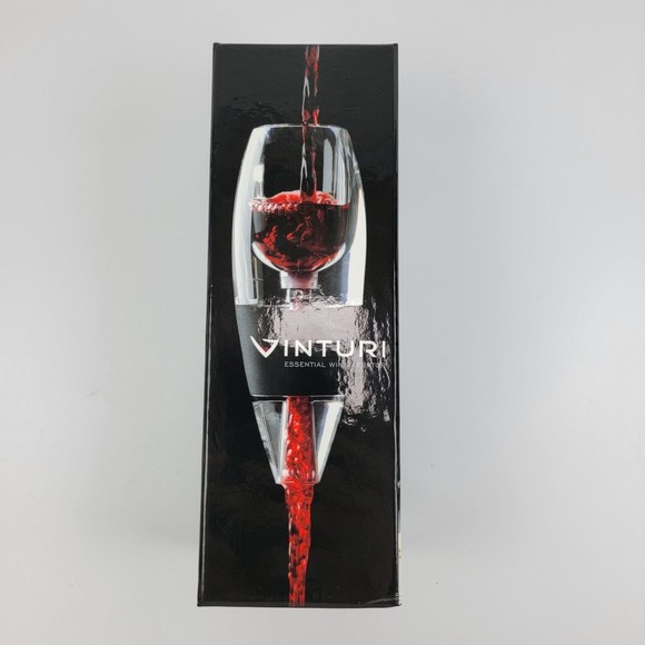 Vinturi Wine Aerator With No-Drip Stand & Filter Screen #K11641 - Open Box